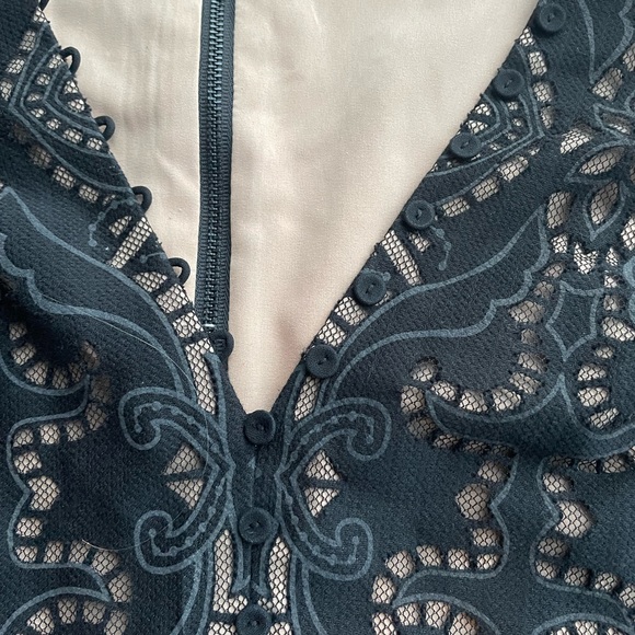 BCBG Peplum Lace Top - Picture 2 of 5